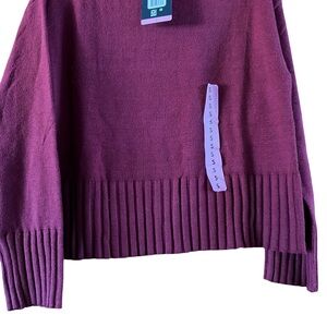 GAP Women's Rich Purple Crew Neck Sweater